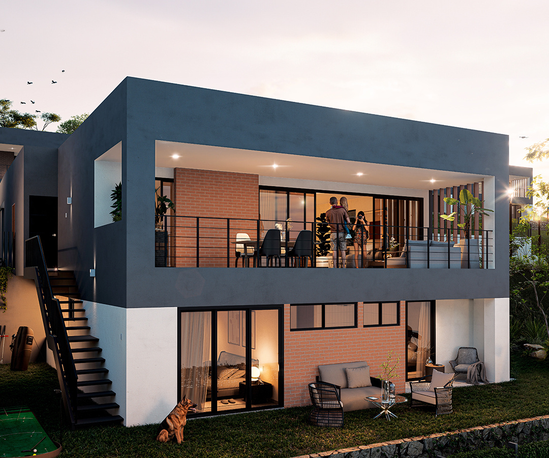 E01 ERender Fachada Posterior 2